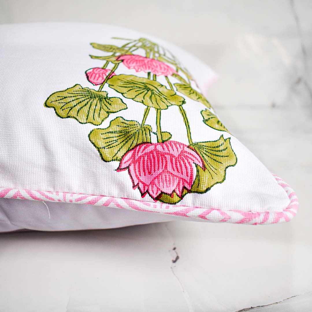 Kaviya Lotus Life Cushion Cover - 16" x 16"