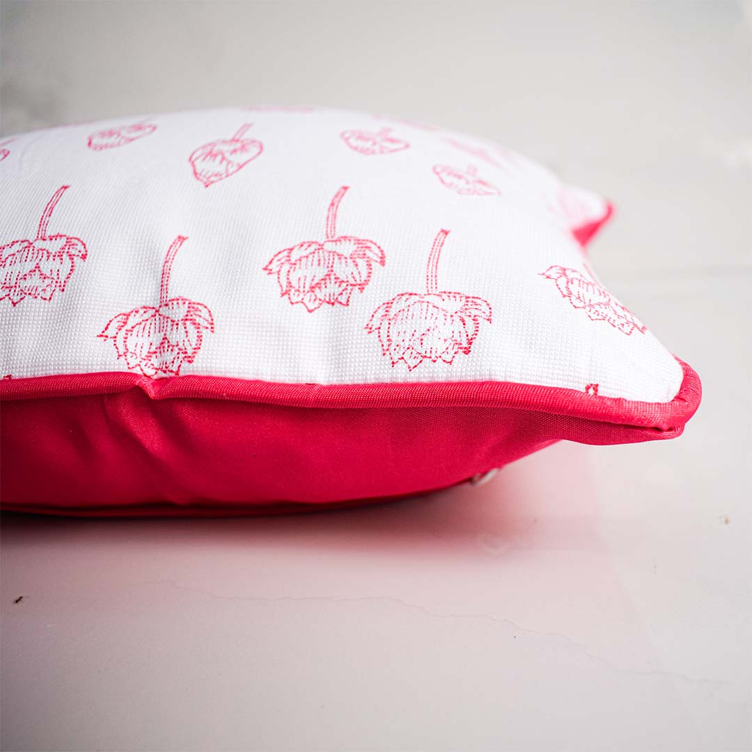 Kaviya Lotus Bloom Cushion Cover - 16" x 16"