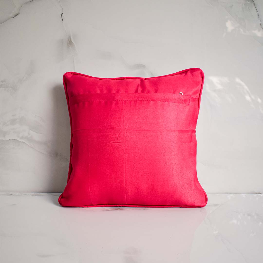 Kaviya Lotus Bloom Cushion Cover - 16" x 16"