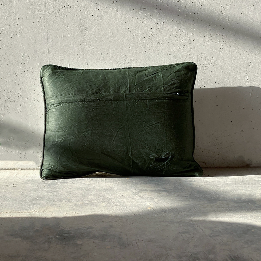 Evening In Jaipur Contemporary Leheriya Cushion Cover