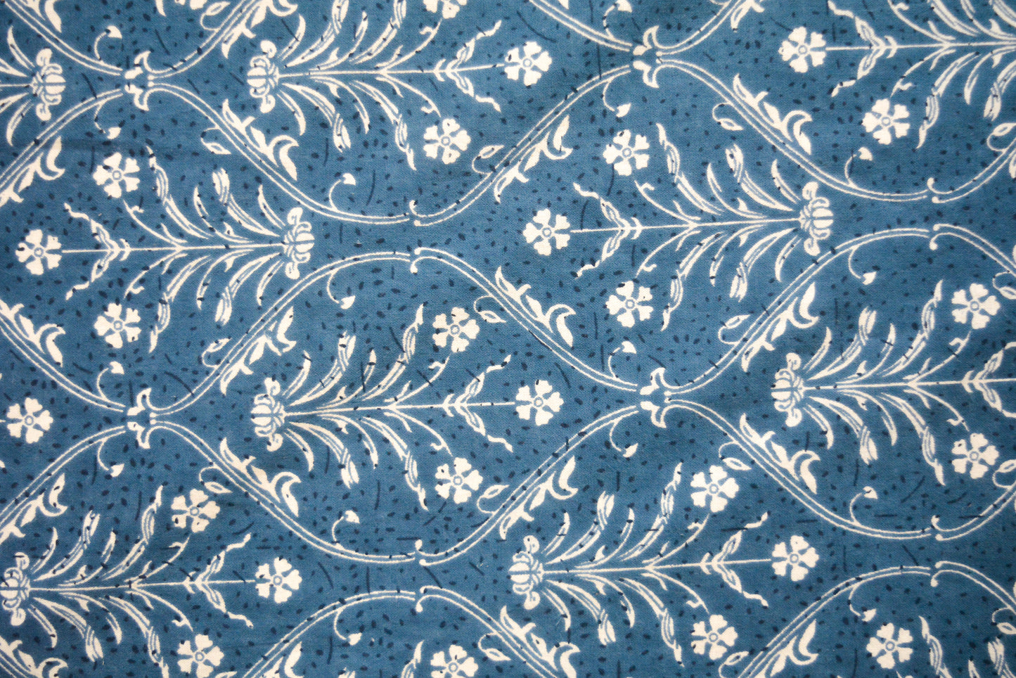 Indigo Imperial All over Printed King Sized Bedsheet