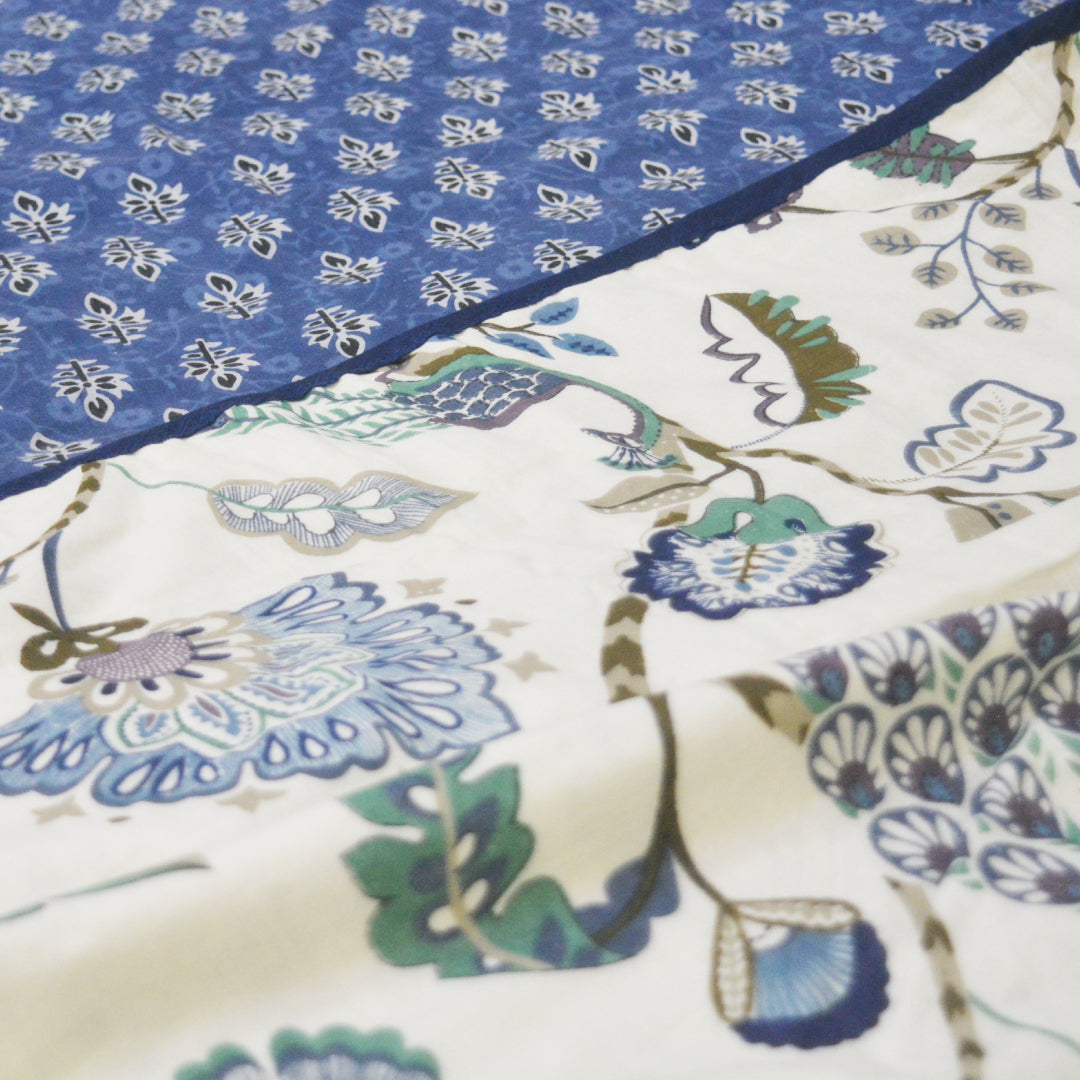 Indigo Mist All over Printed Reversible Dohar/ Dohar Set