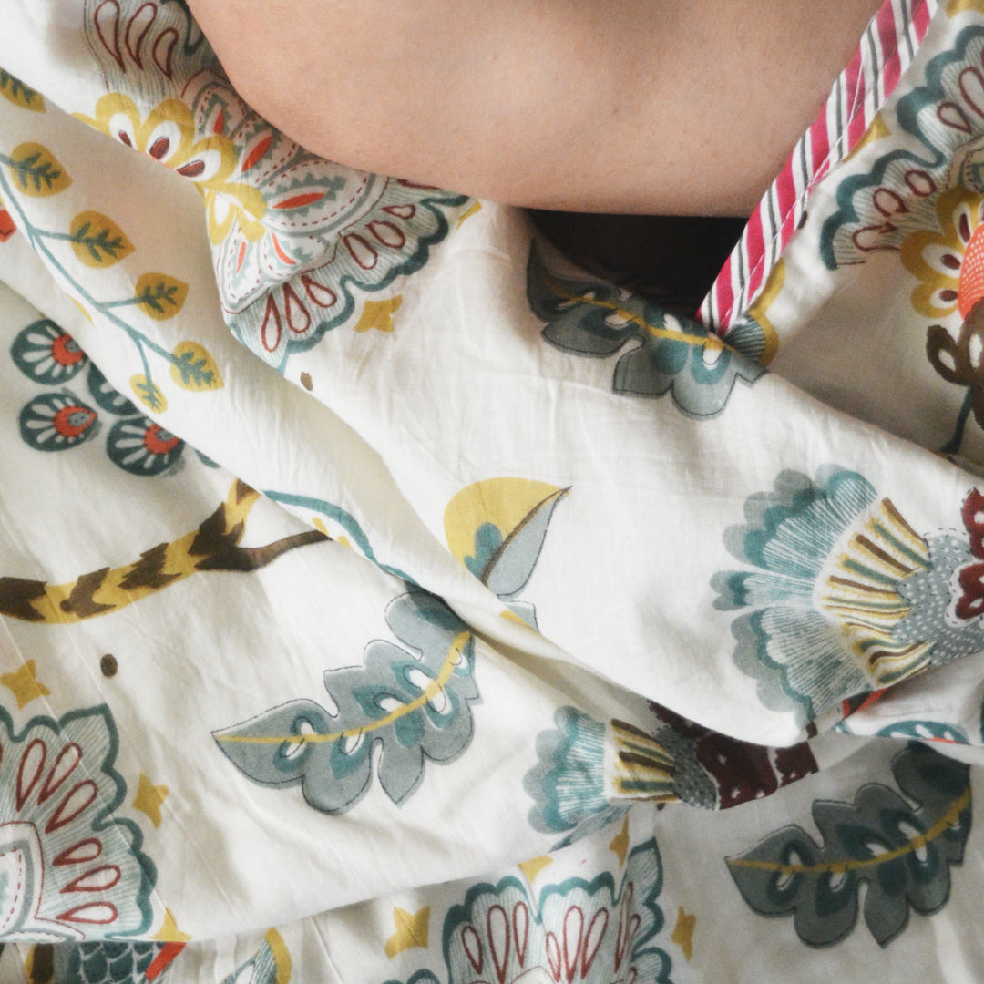 Pride of peacock All over Printed Double Reversible Dohar