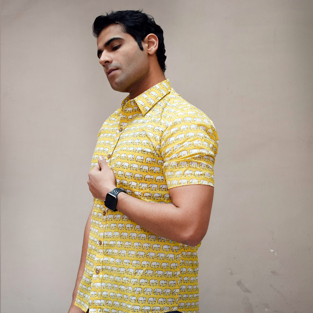 Saga Sunny Elephant Cotton shirt