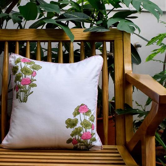 Kaviya Lotus Life Cushion Cover - 16" x 16"