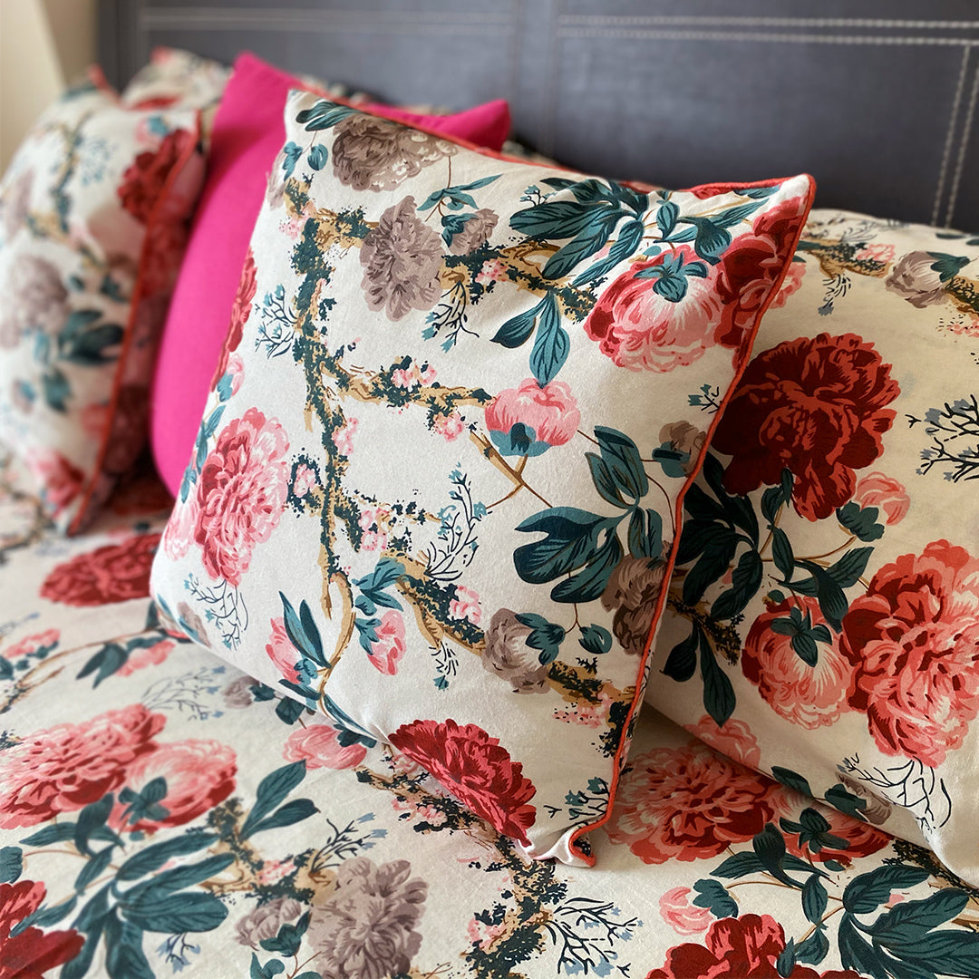 Floral bloom Bedsheet set- Pink