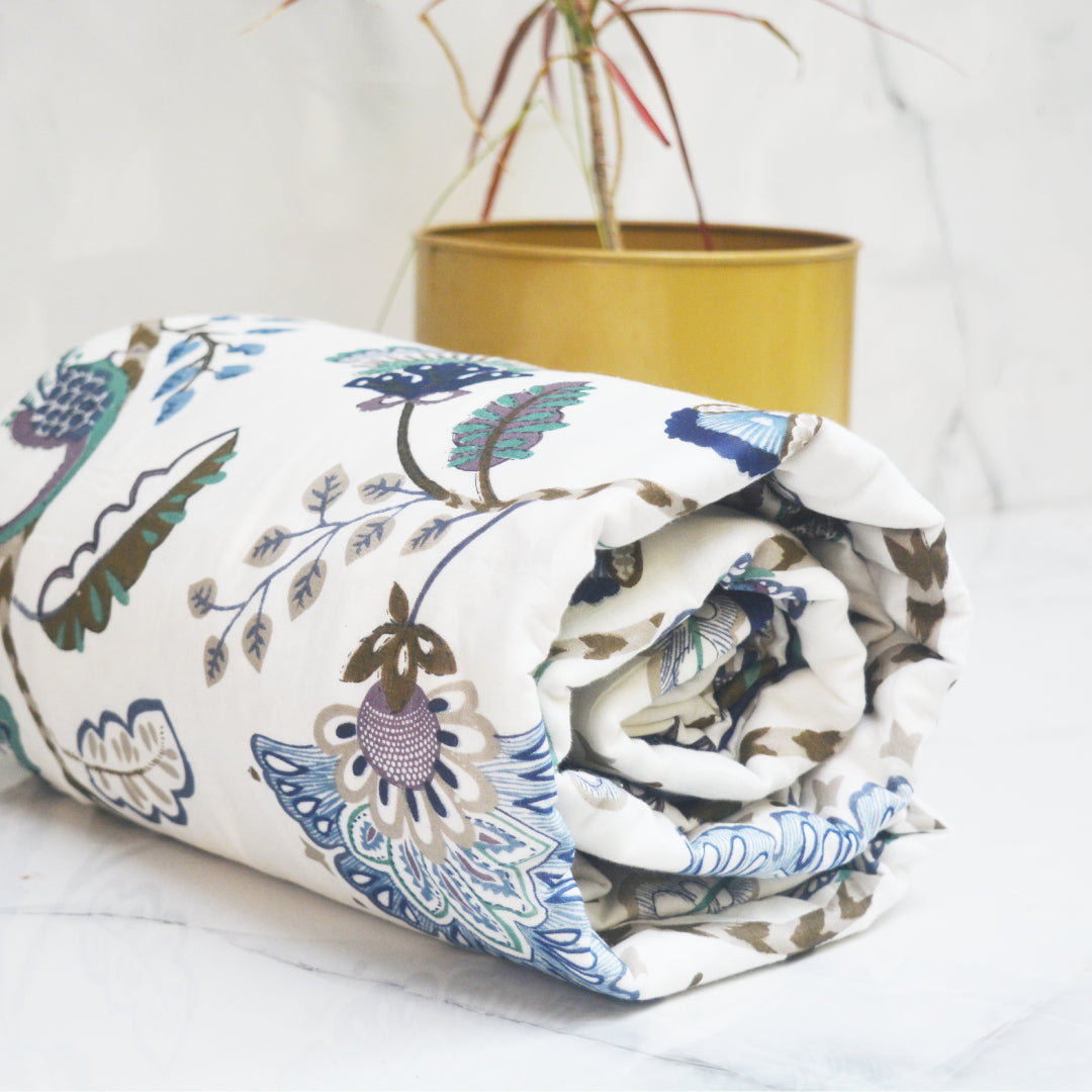 The Indigo Mist 6-piece All over printed Bedding Set
