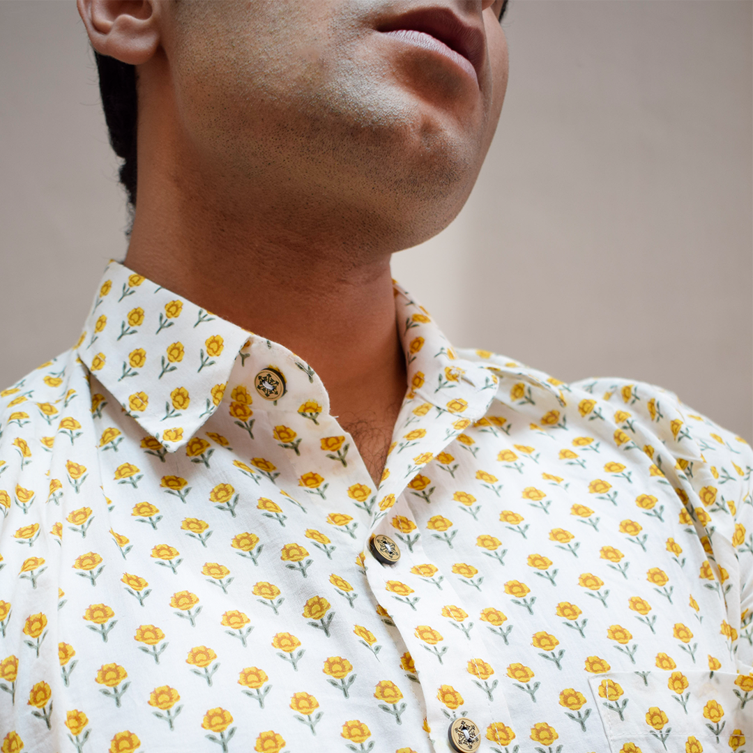 Saga Marigold Merry Cotton shirt