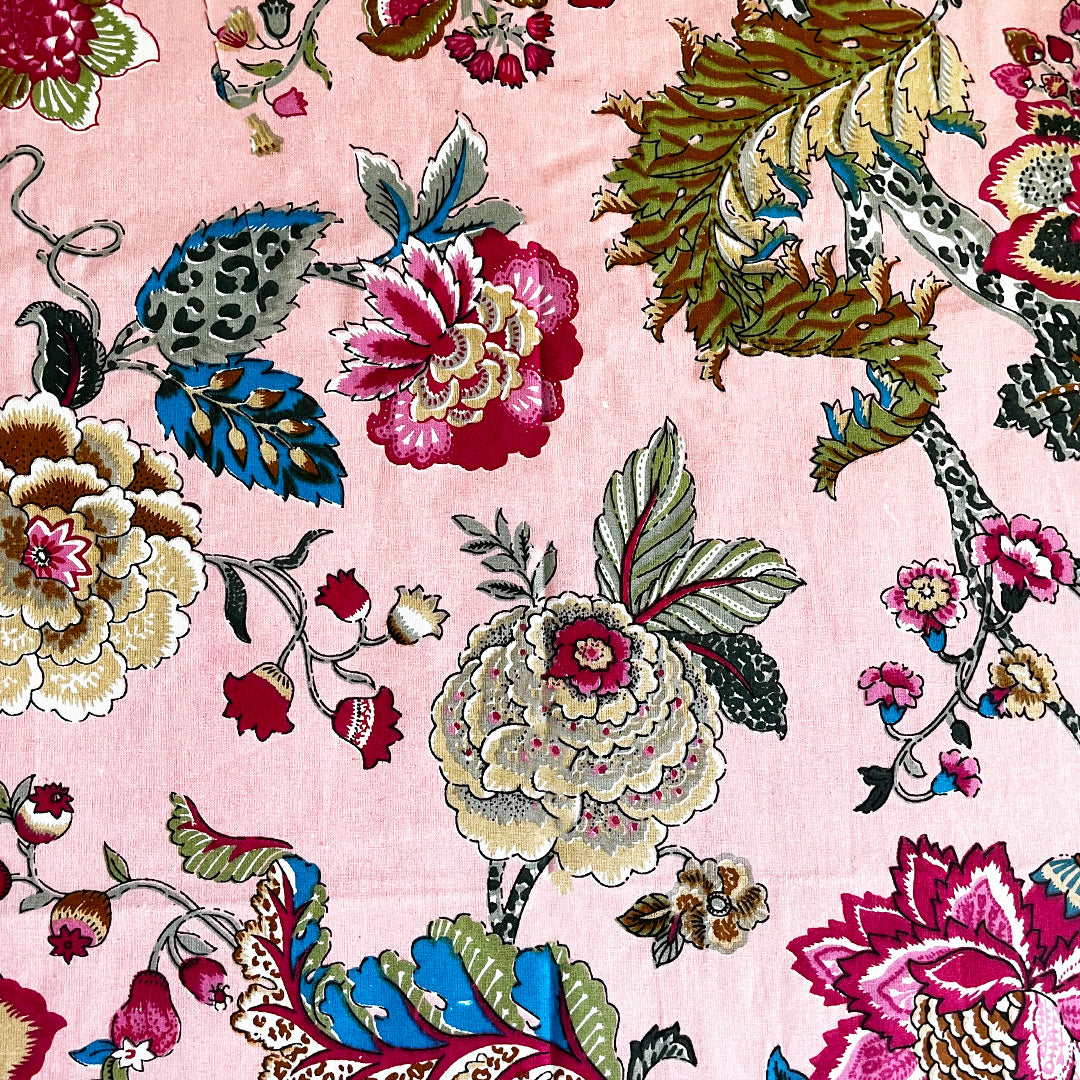 Pink Mystique All Over Printed King Sized Bedsheet set