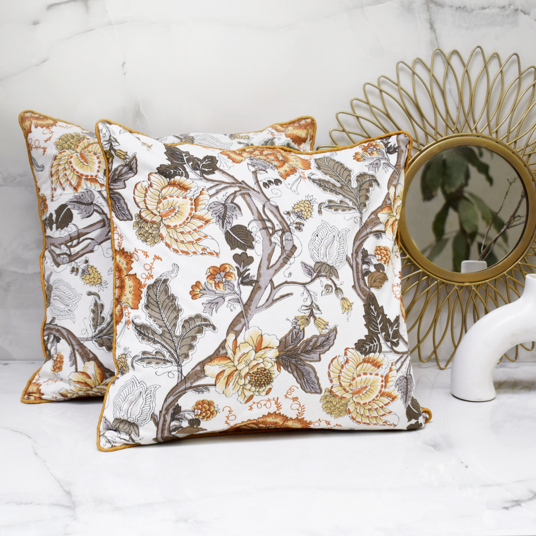 Roset Magic Vines- Sunny Yellow Cushion Cover
