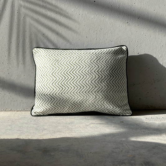 Evening In Jaipur Contemporary Leheriya Cushion Cover