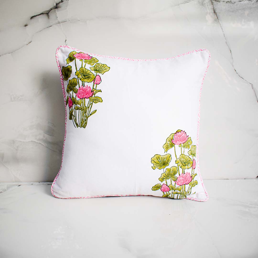 Kaviya Lotus Life Cushion Cover - 16" x 16"