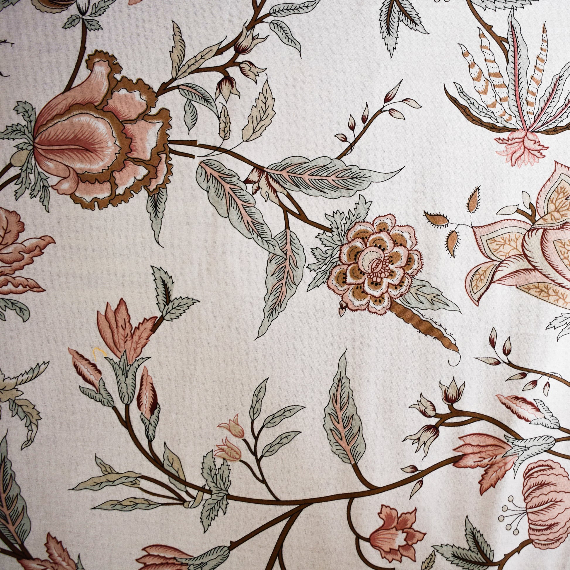 Aurora All over Printed King Sized Bedsheet- Blush Pink  (108*108")