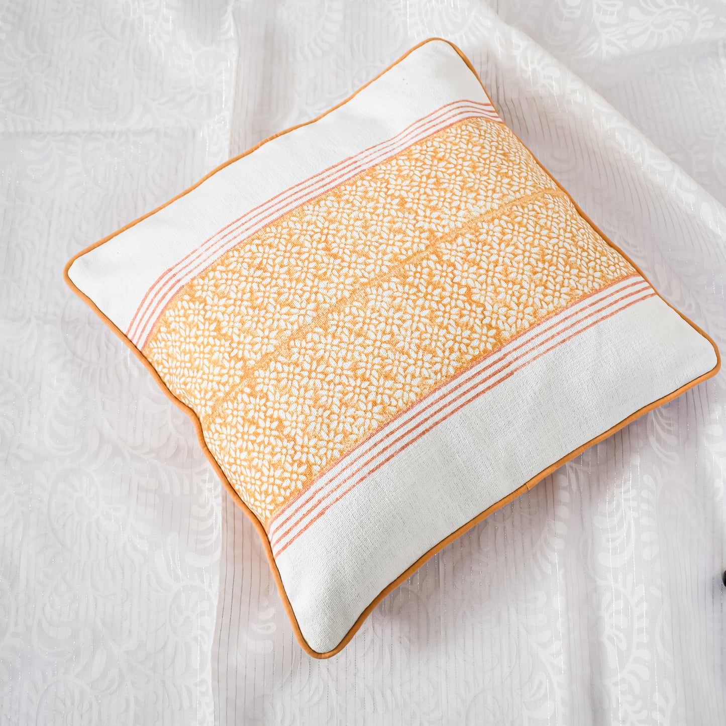 Evening In Jaipur Jaali Cushion Cover