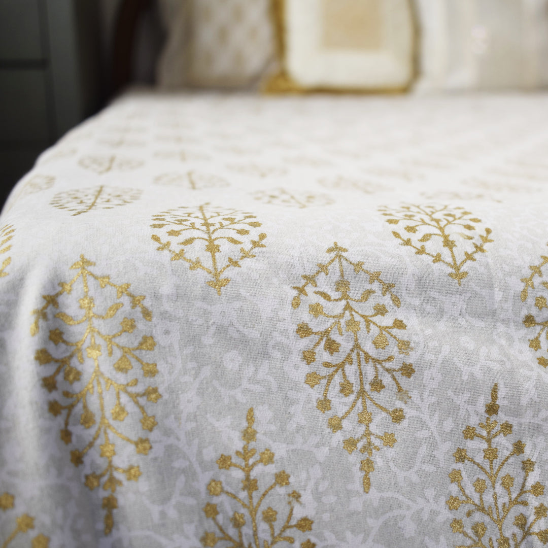 Allure Serenity All over Printed King Sized Bedsheet (100*108")
