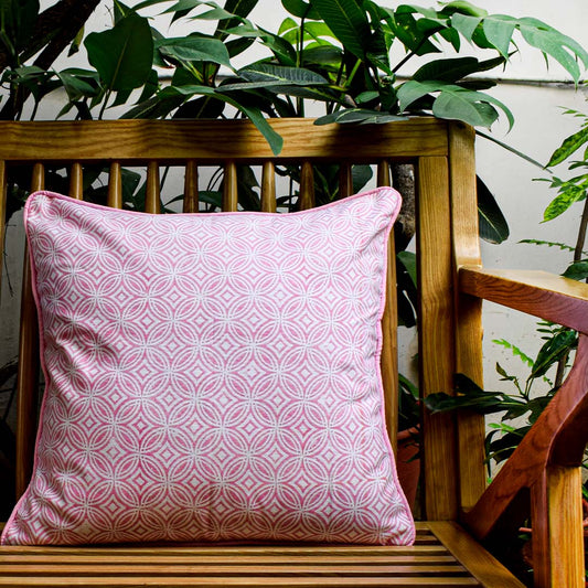 Kaviya Soft Geometry Cushion Cover - 18" x 18"