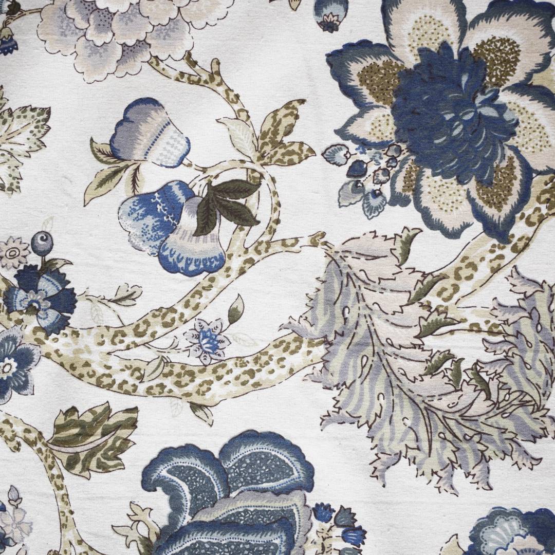 Indigo Bliss All over Printed King Sized Bedsheet (90*108")