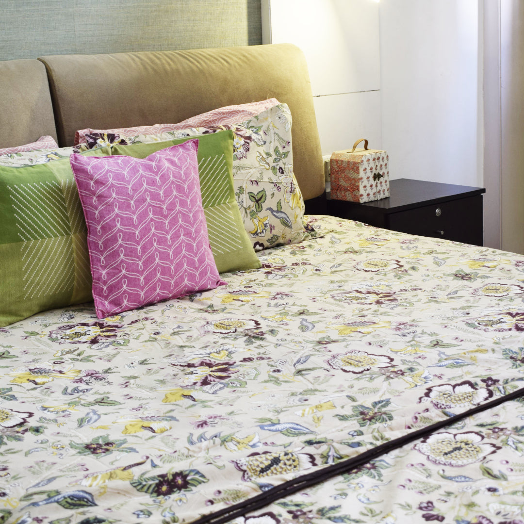 Pink paradise bedsheet set