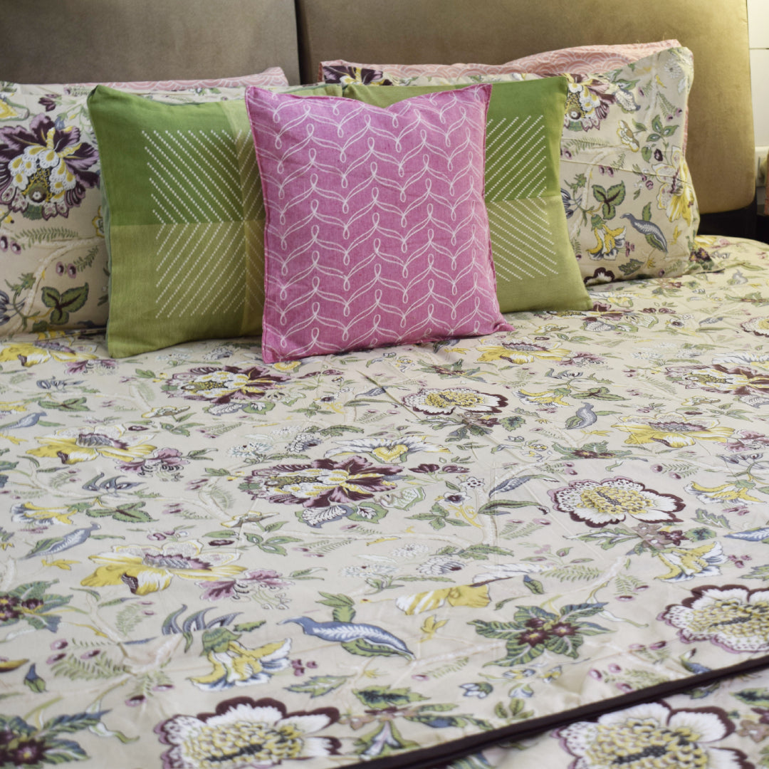 Pink paradise bedsheet set